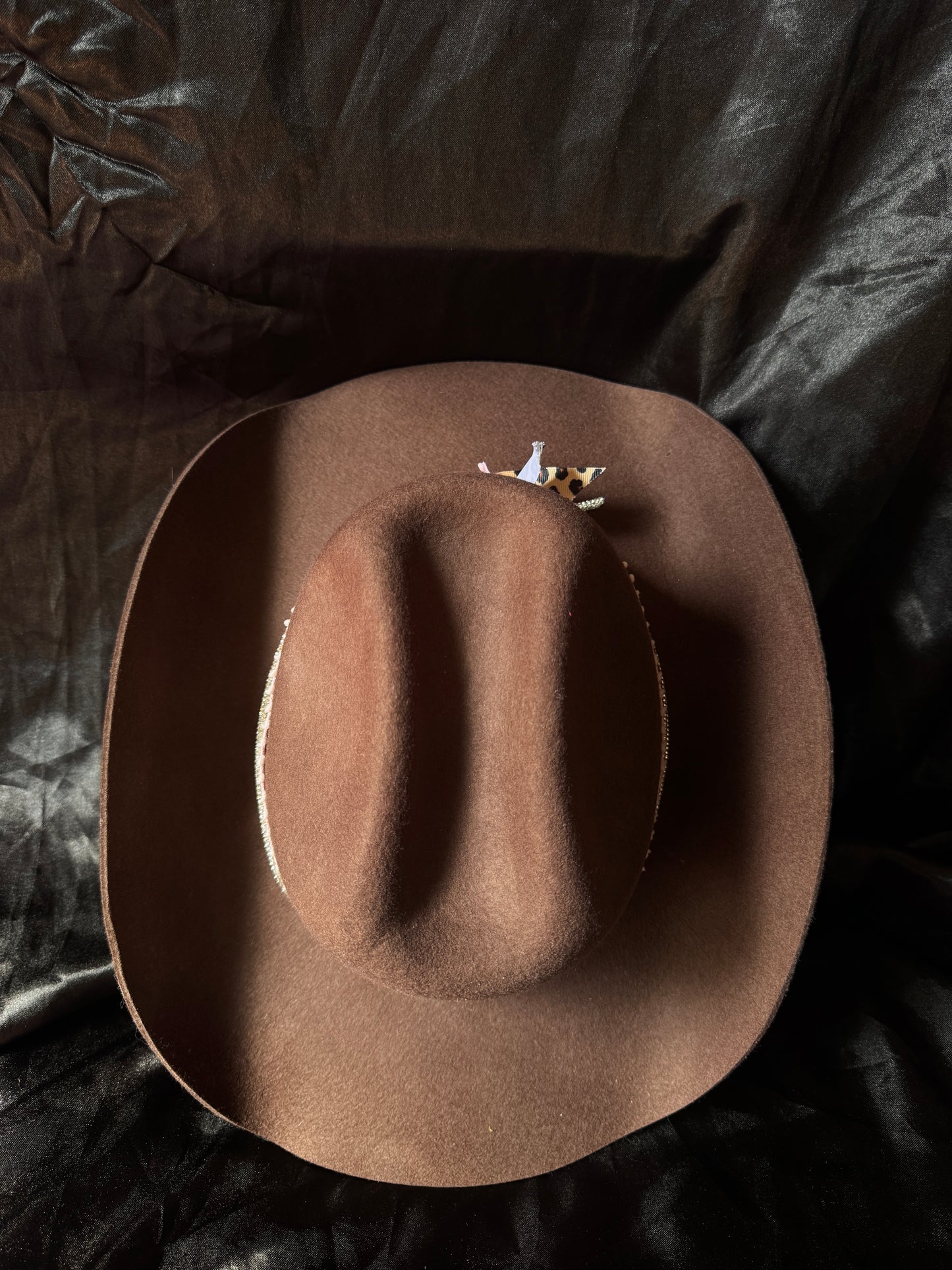Brown Cheetah Cowboy Hat