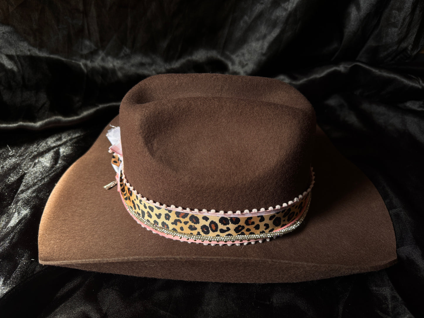 Brown Cheetah Cowboy Hat