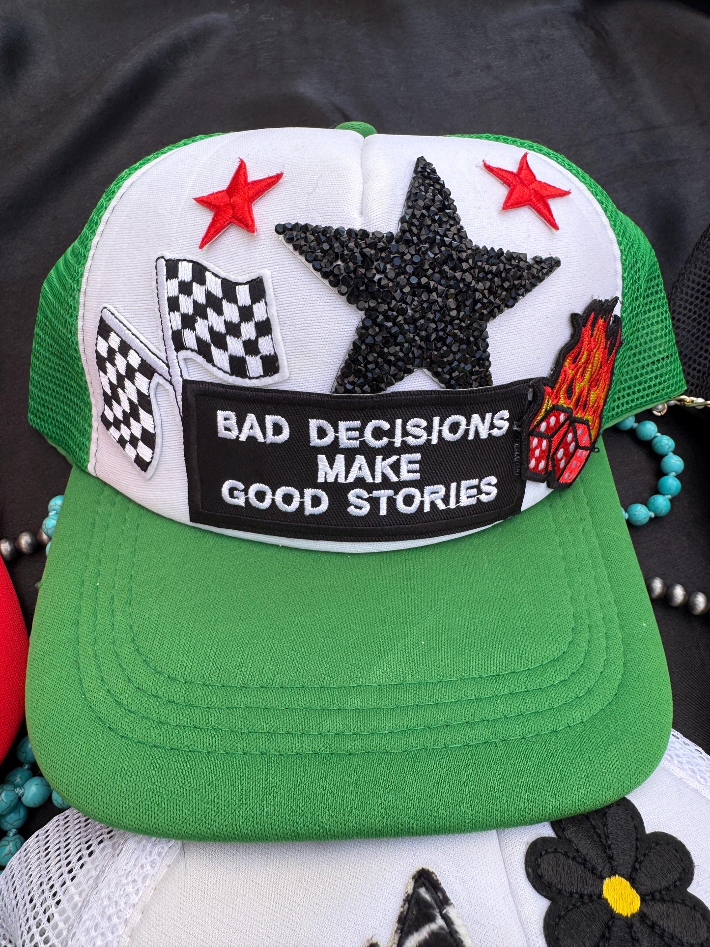 Bad Decisions make good stories trucker hat